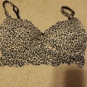 PINK leopard print bralette